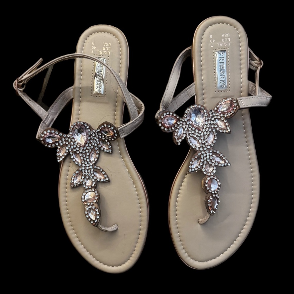 Primark Cream Footbed Sandals